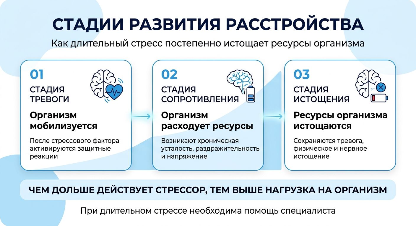 Лечение стресса в Казани инфографика